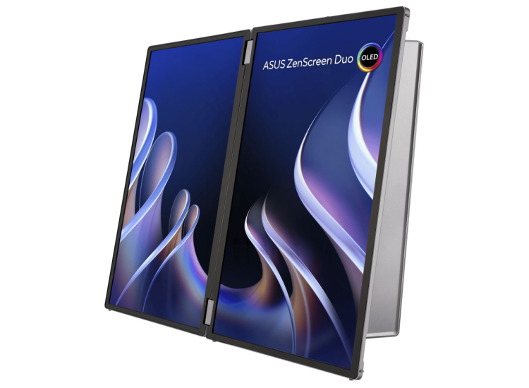 Duo Computer Monitor Switchboard ASUS ZenScreen Duo OLED Portable 14