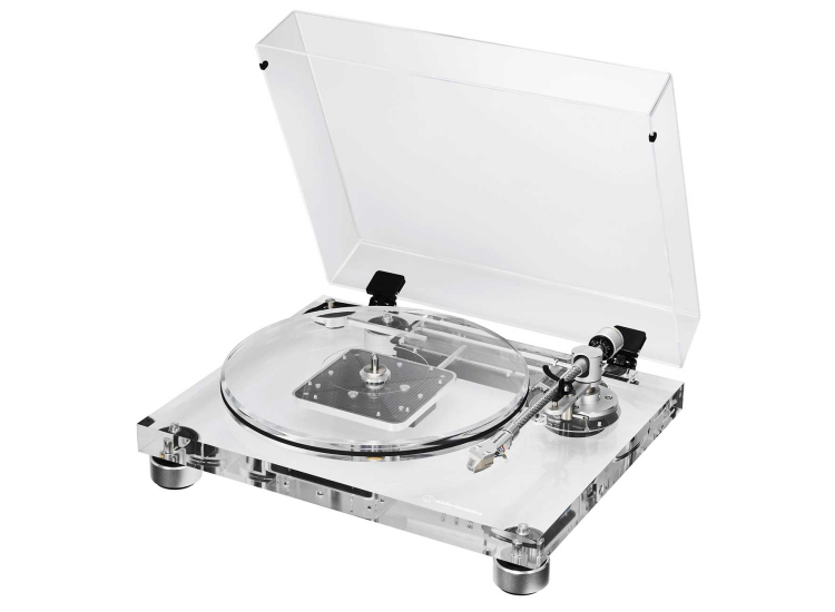 Audio-Technica Fully Manual Belt-Drive Turntable in Transparent Acrylic - AT-LPA2