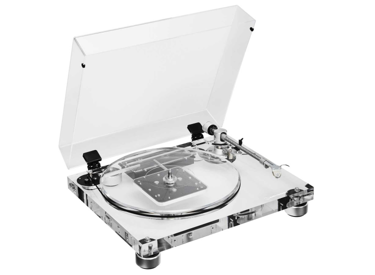 Audio-Technica Fully Manual Belt-Drive Turntable in Transparent Acrylic - AT-LPA2