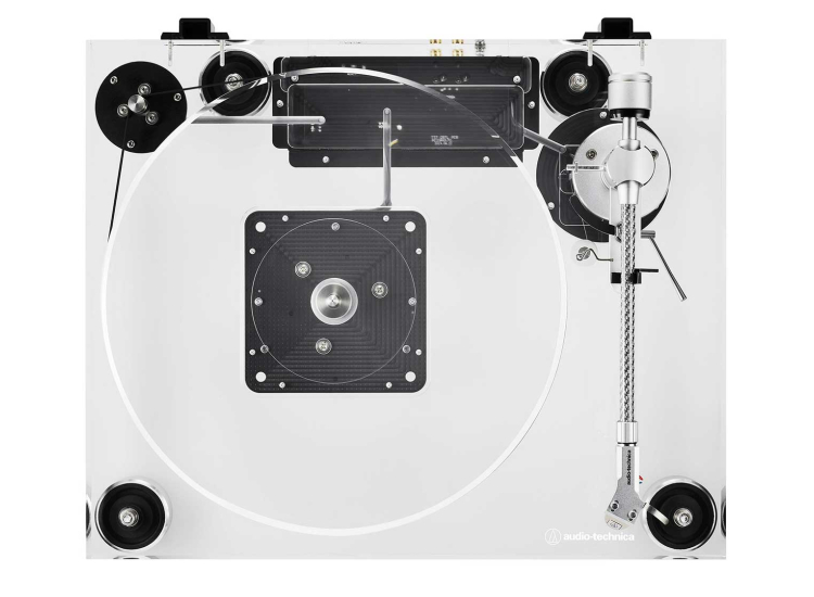 Audio-Technica Fully Manual Belt-Drive Turntable in Transparent Acrylic - AT-LPA2