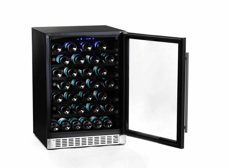 Azure 5.6 Cu. Ft. Wine Center 24-Inch Wide in Glass Door with Stainless Frame - A224WC-S