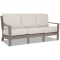 Sunset West Laguna Sofa in Driftwood | Canvas Flax Sunbrella
