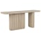 Classic Home Vander Solid Wood Rectangle Console Table in Cream Washed