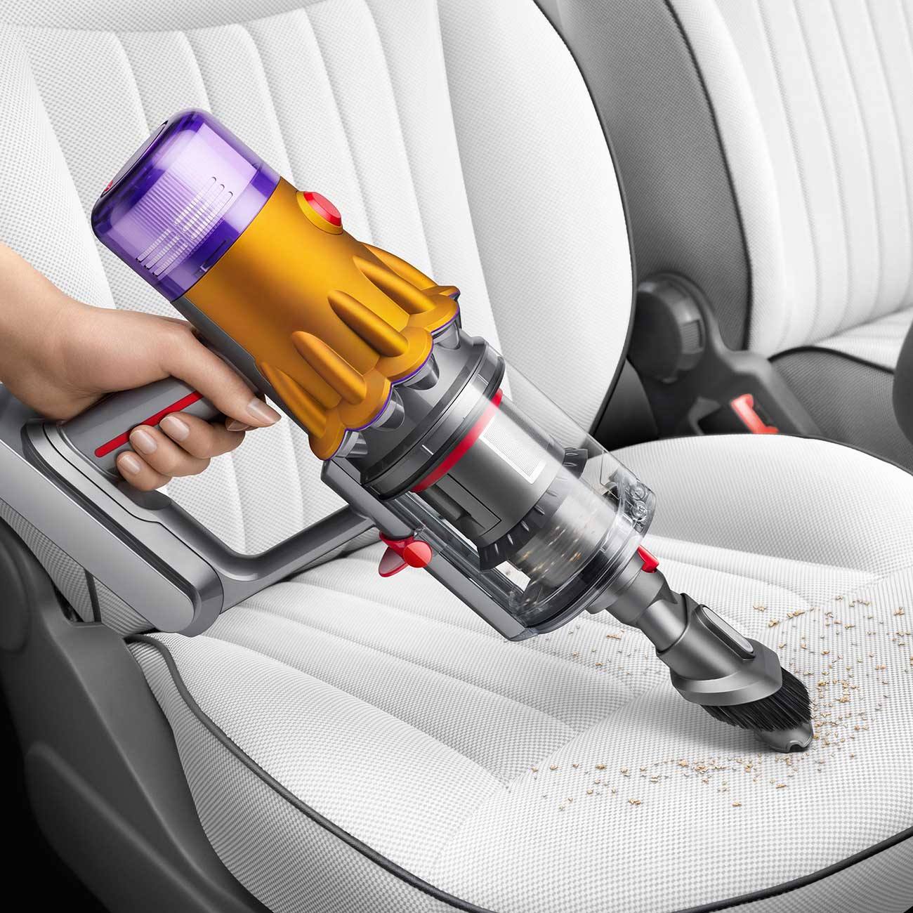 V12Detect Slim Stick Vacuum Cleaning Dirt Detail (Handheld)