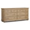 Four Hands Geoffrey Wide Dresser with 8 Drawers in Worn Oak Veneer