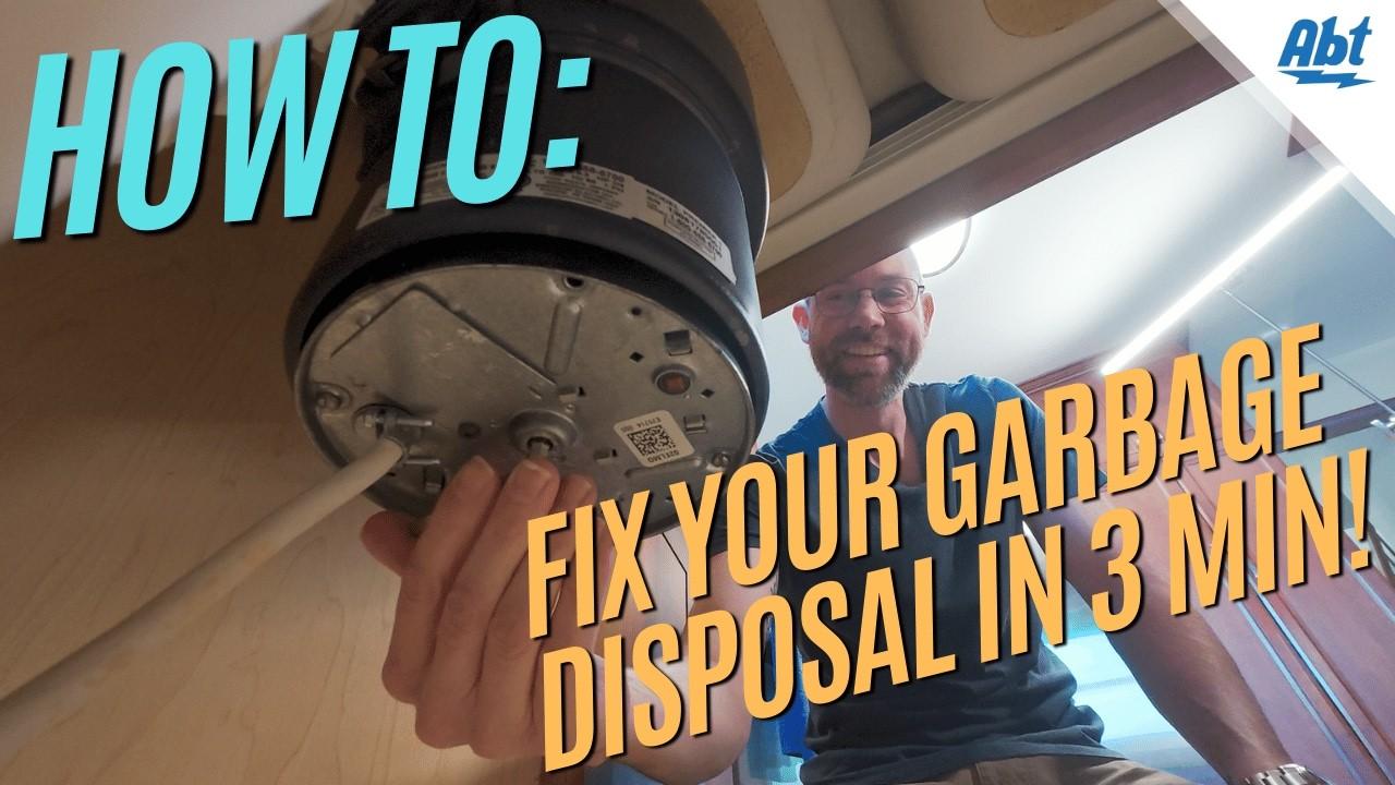 Watch How To Fix A Garbage Disposal That Isn't Working