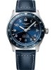 Longines Spirit Zulu Time Sunray Blue Dial Leather Strap Watch, 42mm - L3.812.4.93.2