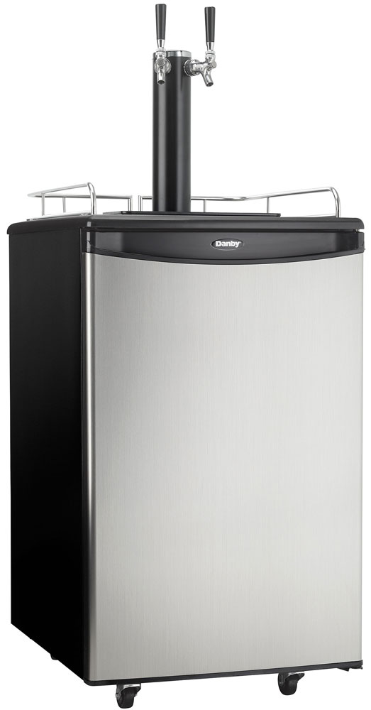 Front view of Danby Dual-Tap Kegerator