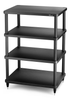 Solidsteel Black S2 Series 5 Shelf Audio Rack - S2-5BK