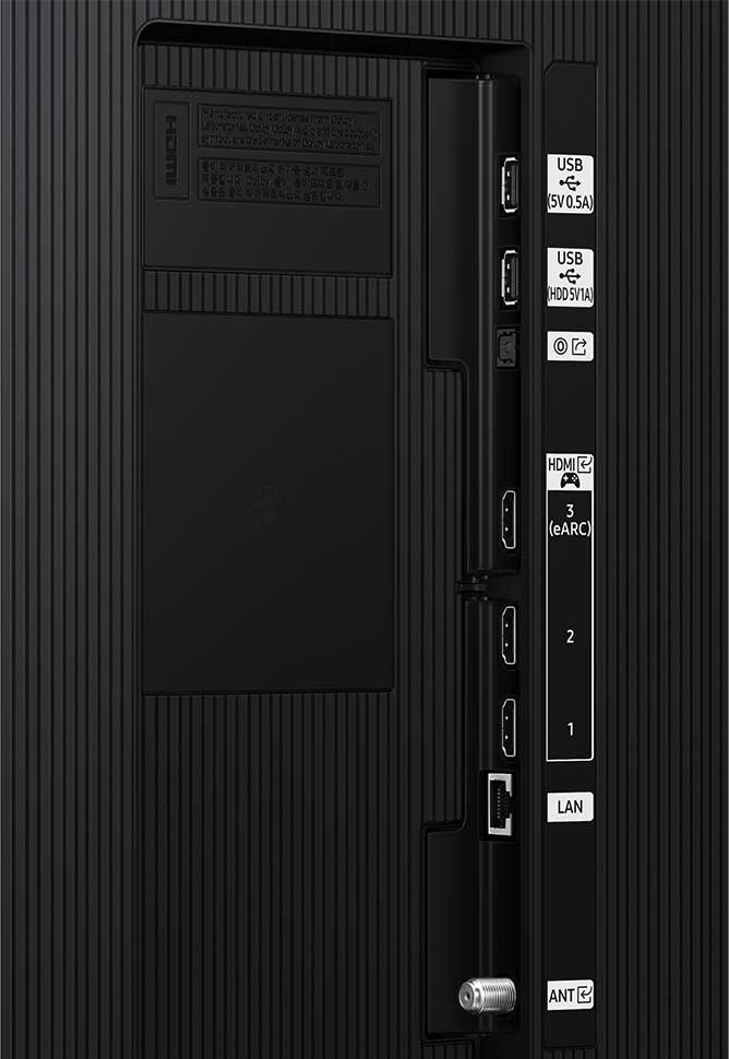 Close Up View Of The TV Ports