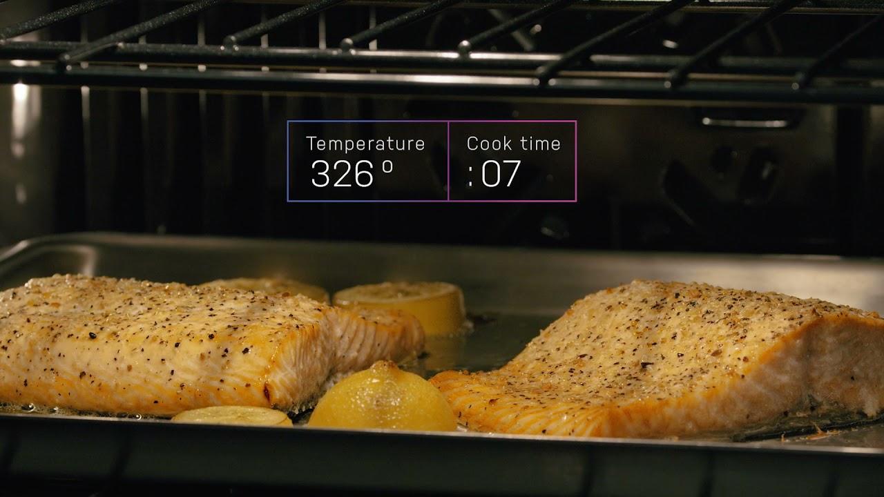 Watch GE Profile Swing-Door Wall Oven with Precision Cooking