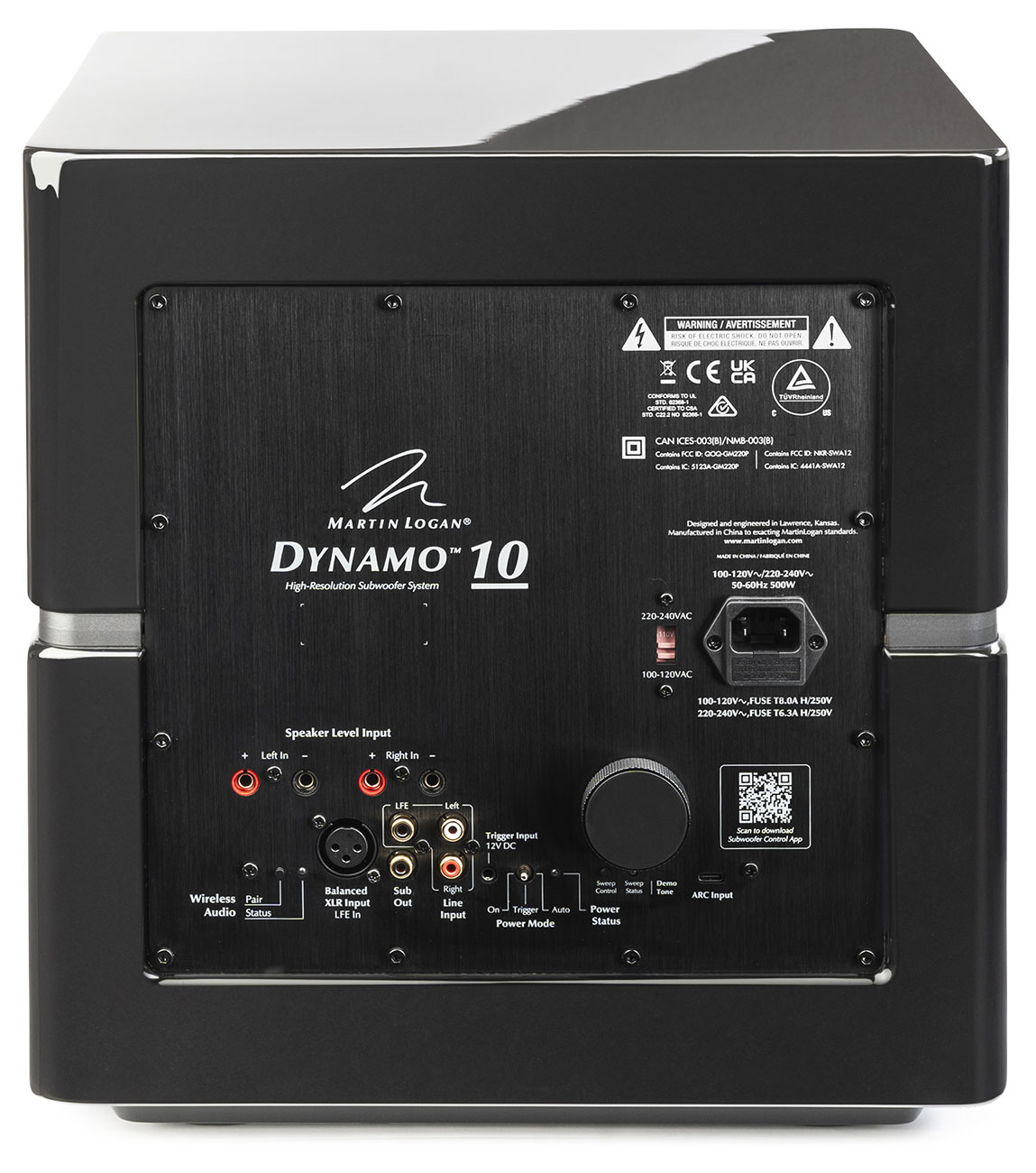 Rear View of MartinLogan Subwoofer