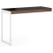 BDI Sequel 20 6112 Chocolate Walnut And Satin Nickel Desk Return