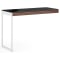 BDI Sequel 20 6112 Chocolate Walnut And Satin Nickel Desk Return