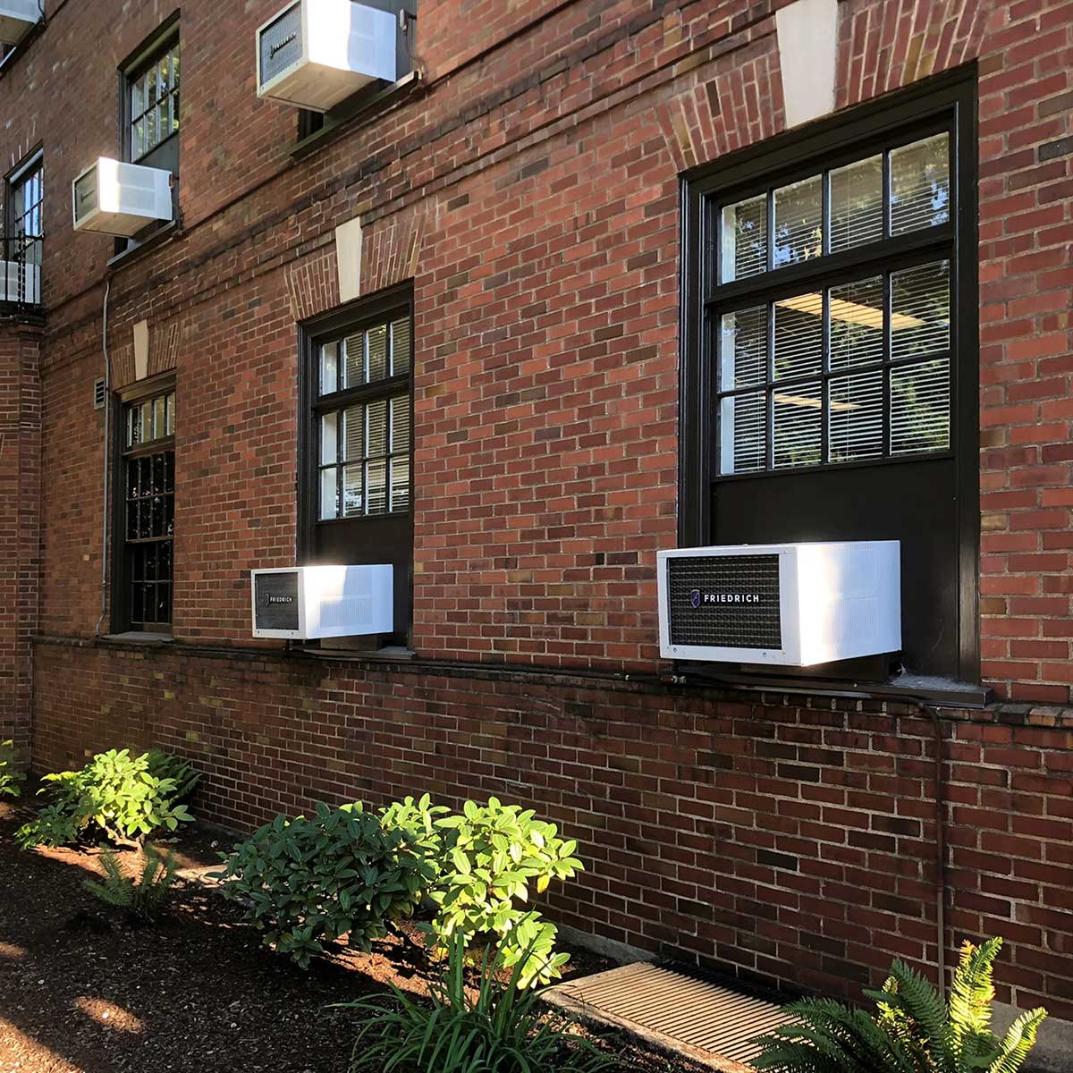 Friedrich Kuhl Series Air Conditioner Installed Outside in Apartment Windows