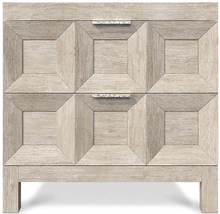 Large image of Bernhardt Prado Nightstand in Tawny | Bright Graphite