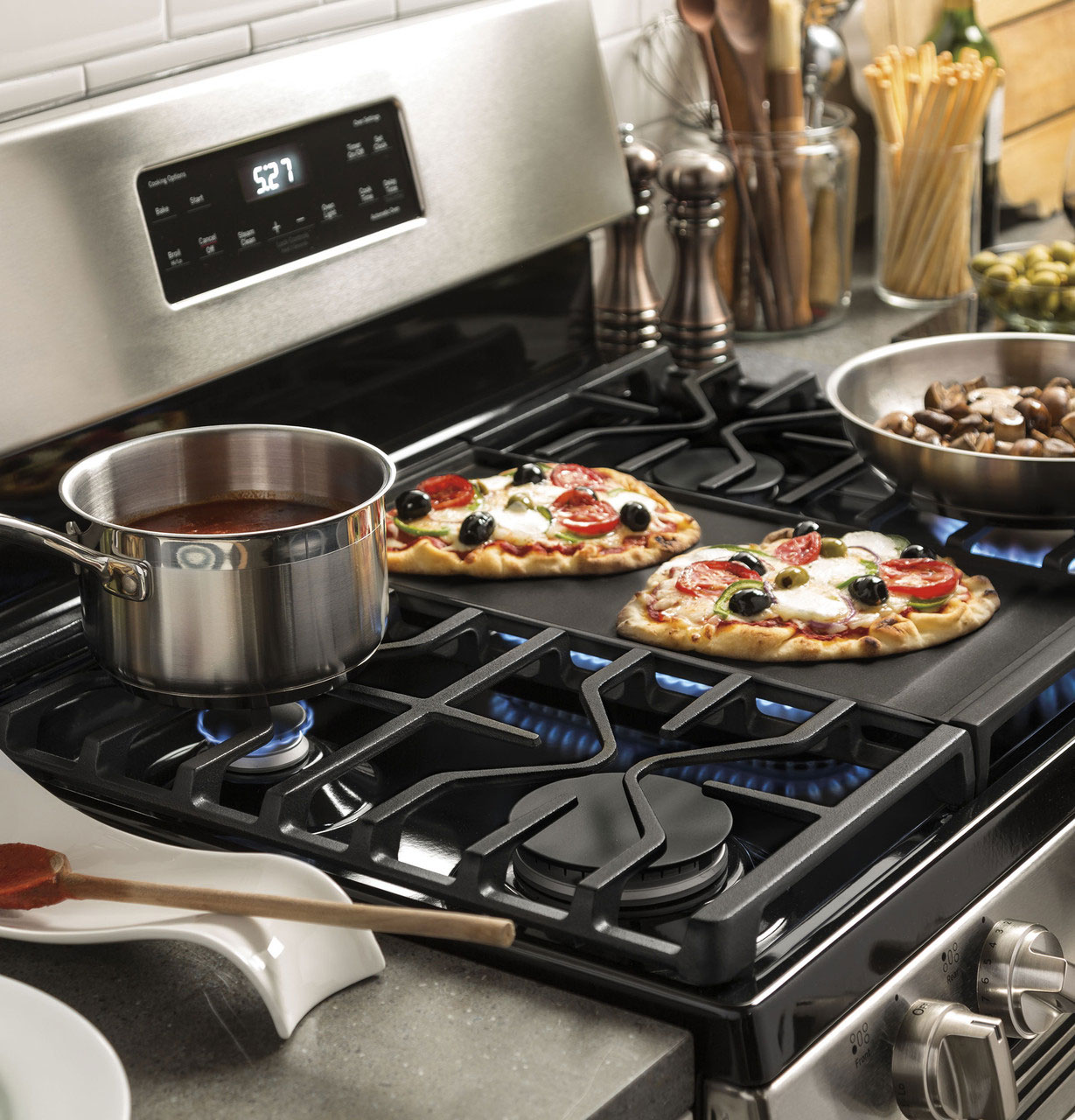 Top View Of Ge Gas Range
