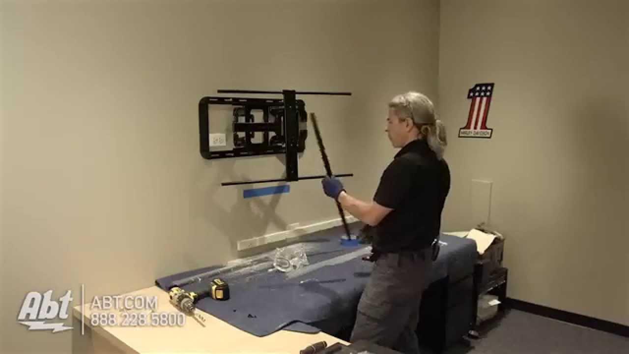 How To: Wall Mount A TV Using A Pivot Arm Mount Video
