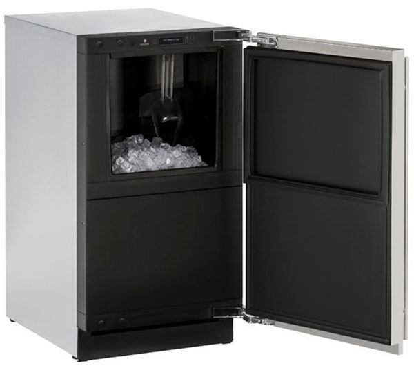 ULine 18" Stainless Ice Maker U3018CLRS40C Abt