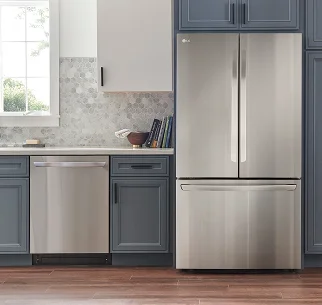 Technician repairing a home appliance