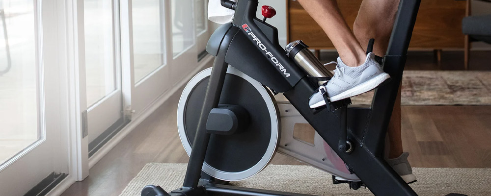 Person Using a Exercise Bike