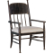 Hooker Furniture Americana Dining Arm Chair in Americana Molasses | Biscuit Fabric