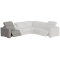 Flexsteel Aurora LAF Power Recliner with Power Headrest in Ash Leather Finish