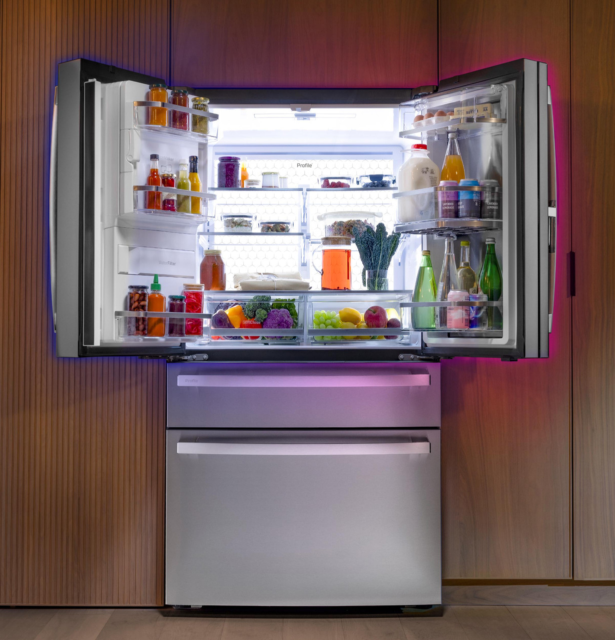 Lifestyle Open view of GE Profile Refrigerator