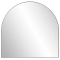 Howard Elliott Van Buren Arched Mirror In Brushed Brass Finish