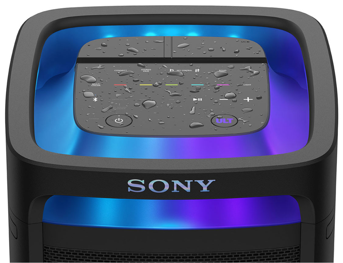 Top View of Sony  Bluetooth Portable Speaker with Water