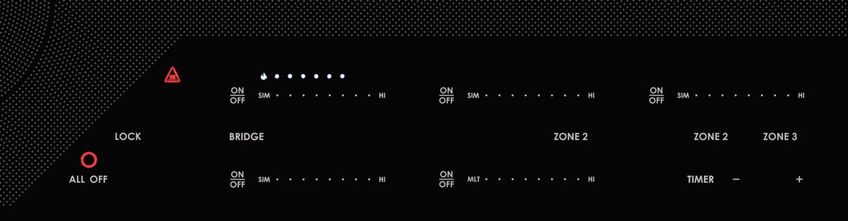 Wolf 36" Black Contemporary Electric Cooktop Abt