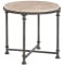 Bernhardt Galesbury Round Side Table in Antique Silver