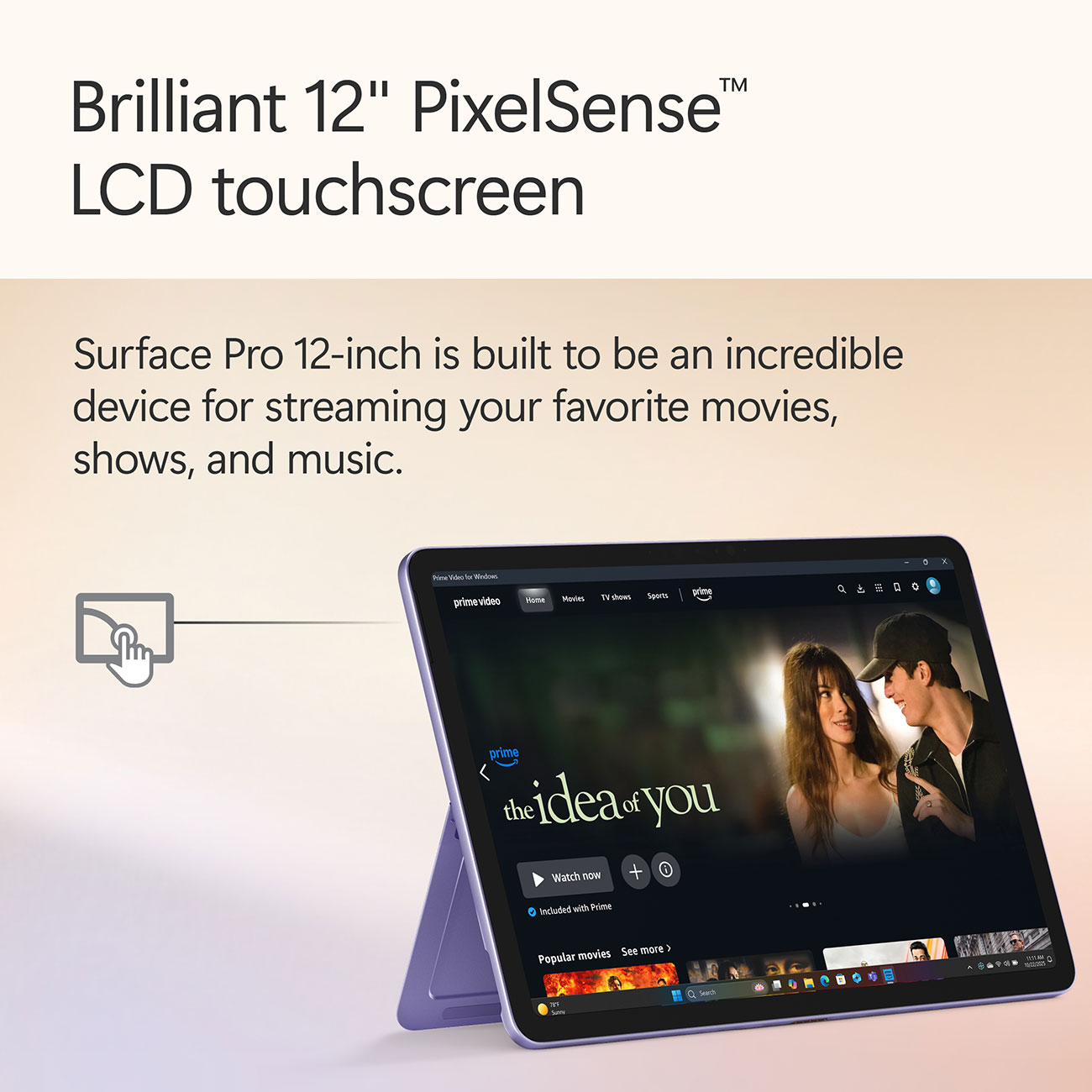 Infographic View of Microsoft Surface Pro Screen Feature