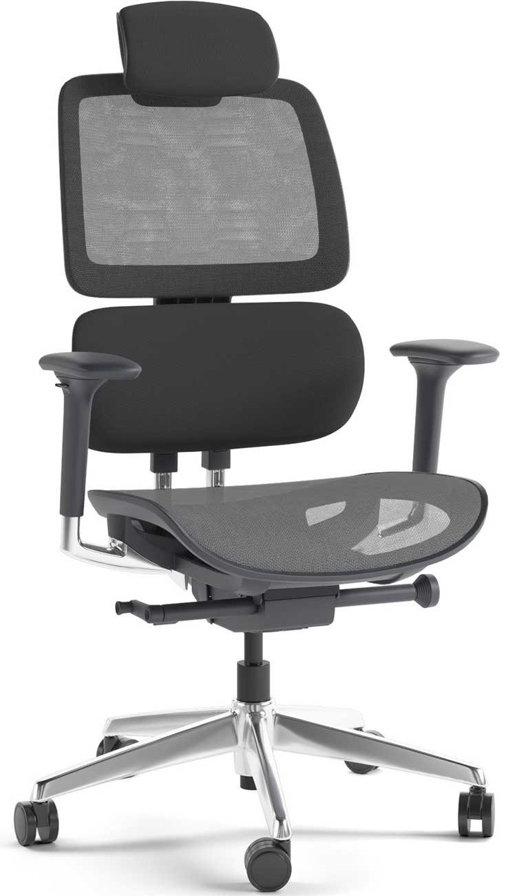 BDI VOCA 3501 Slate Mesh Task Chair