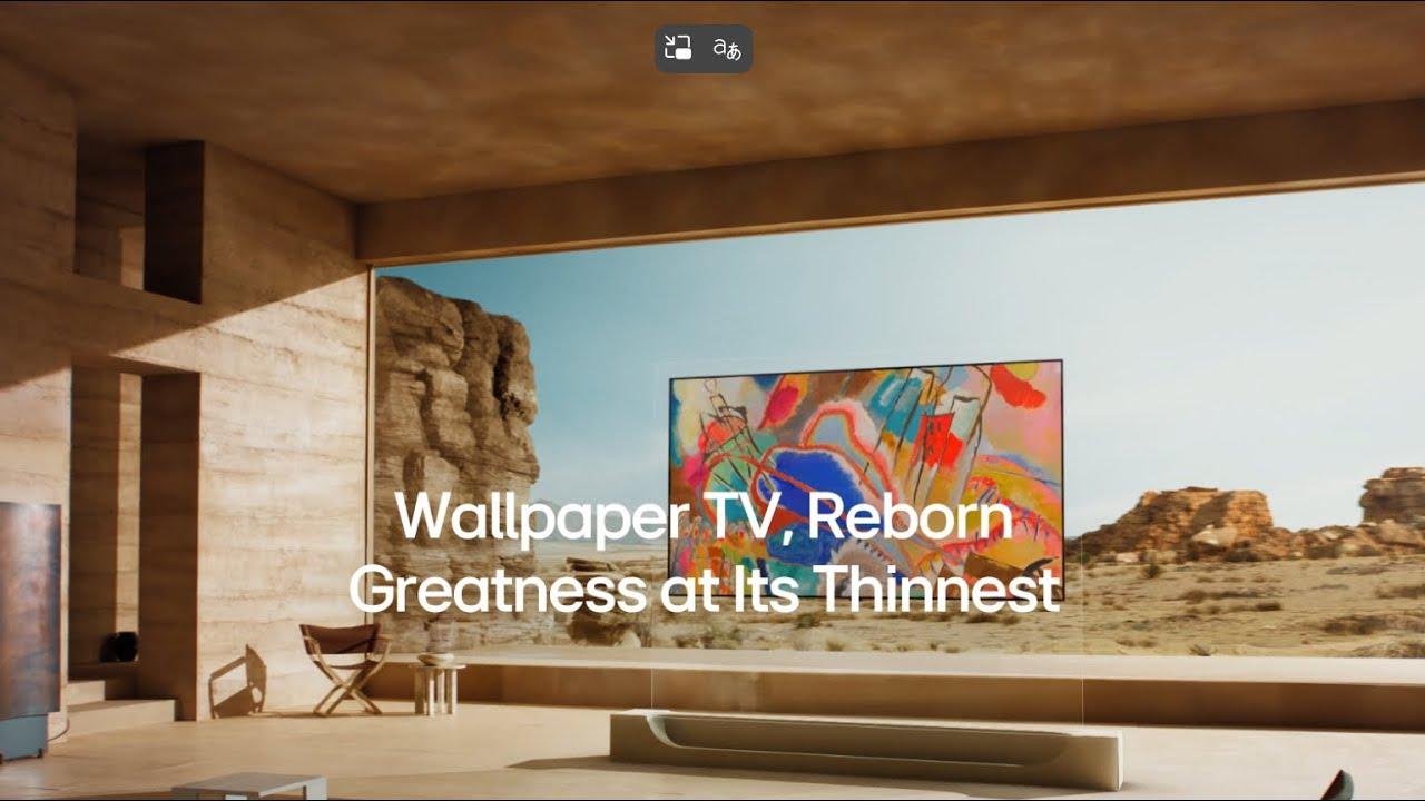 Watch LG OLED evo Wallpaper W6 4K Smart TV