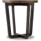 Hooker Furniture Living Room Parkcrest Round End Table in Copper | Dark Metal
