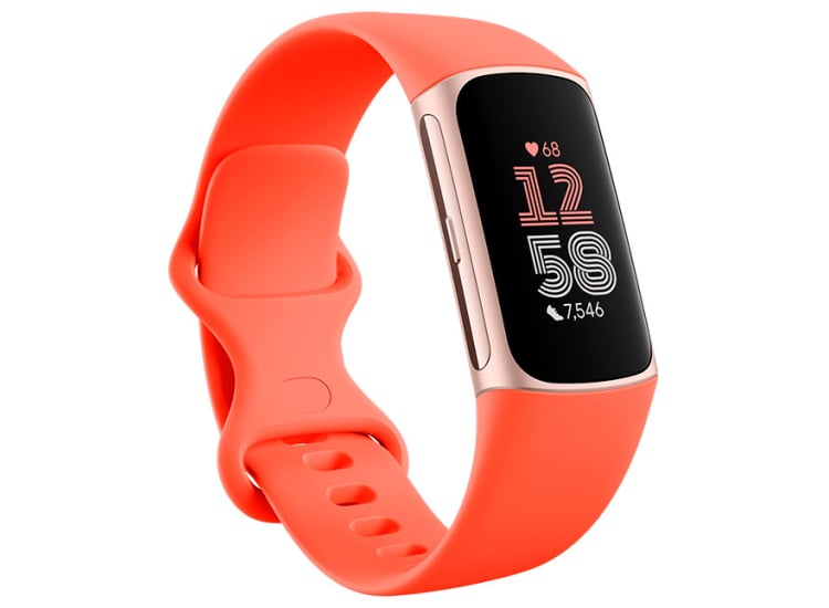 Fitbit Charge 6 Fitness Tracker in Coral/Champagne Gold Aluminum Finish - GA05184-NA Fitbit Charge 6 Fitness Tracker in Coral/Champagne Gold Aluminum Finish - GA05184-NA