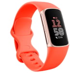 Fitbit Charge 6 Fitness Tracker in Coral/Champagne Gold Aluminum Finish - GA05184-NA