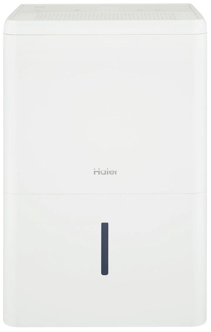 Haier 50-Pint White Dehumidifier For Home Or Basement With Built-In Pump - QPHR50LZ
