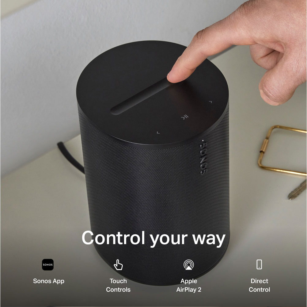 Front Angled View of Sonos Wireless Speaker Features