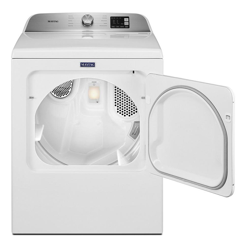 Maytag 7 Cu. Ft. White Front Load Gas Dryer MGD6200KW Abt