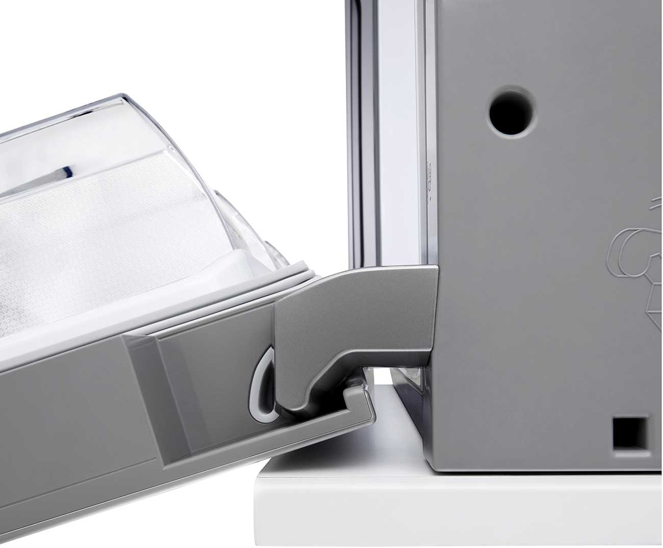 Zero Hinge view of LG French Door Refrigerator