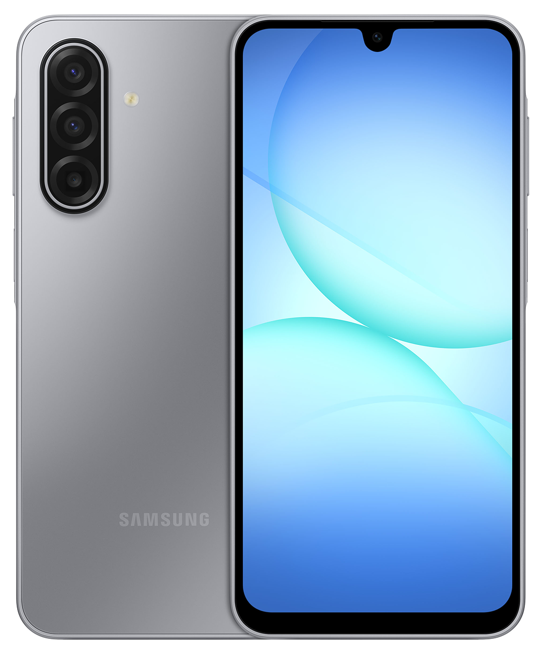 Rear and Front View of Samsung Cell Phone