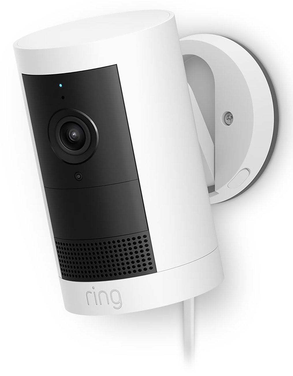 Front Right View of Ring Security Camera Mounted