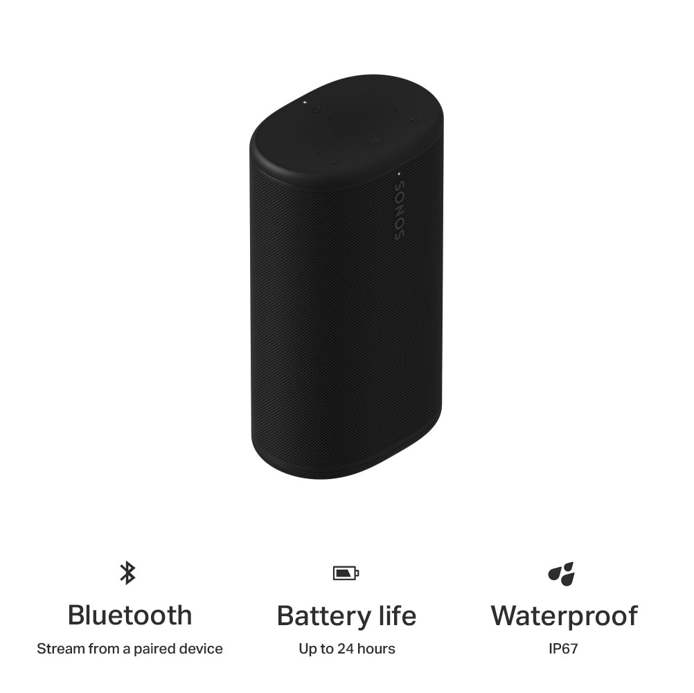 Front Angled View of Sonos Wireless Speaker Features