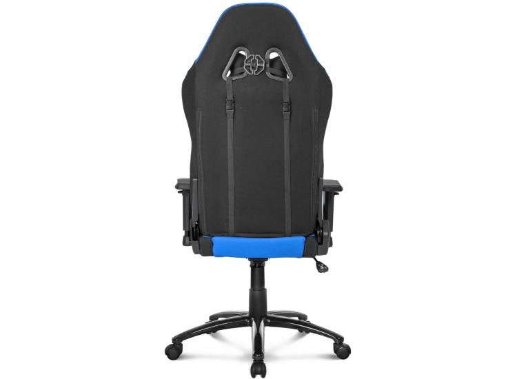 Technical back blueprint of AKRACING chair with dimensions and side view