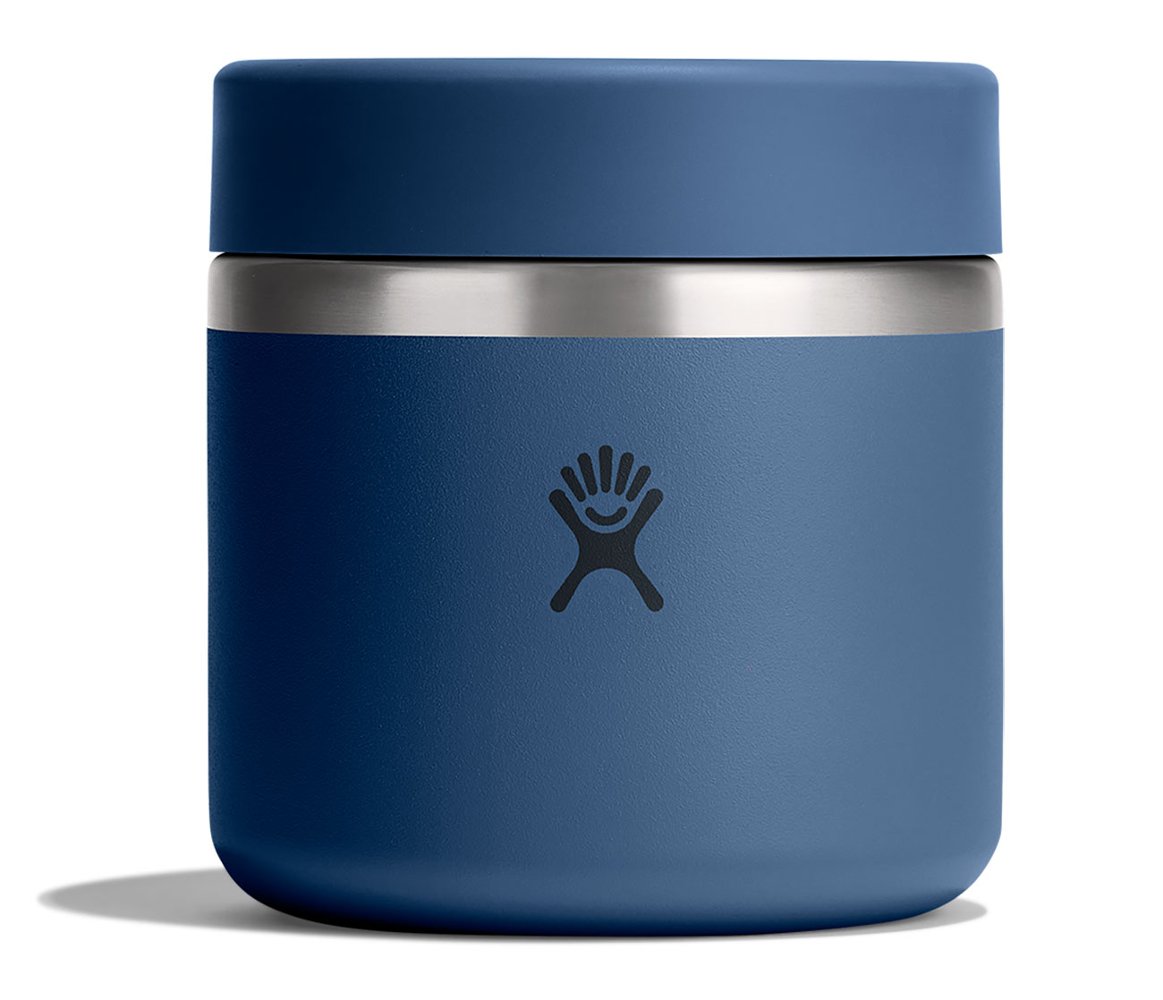 Front view of Hydro Flask Insulated Food Jar 20 Oz in Harbor Blue
