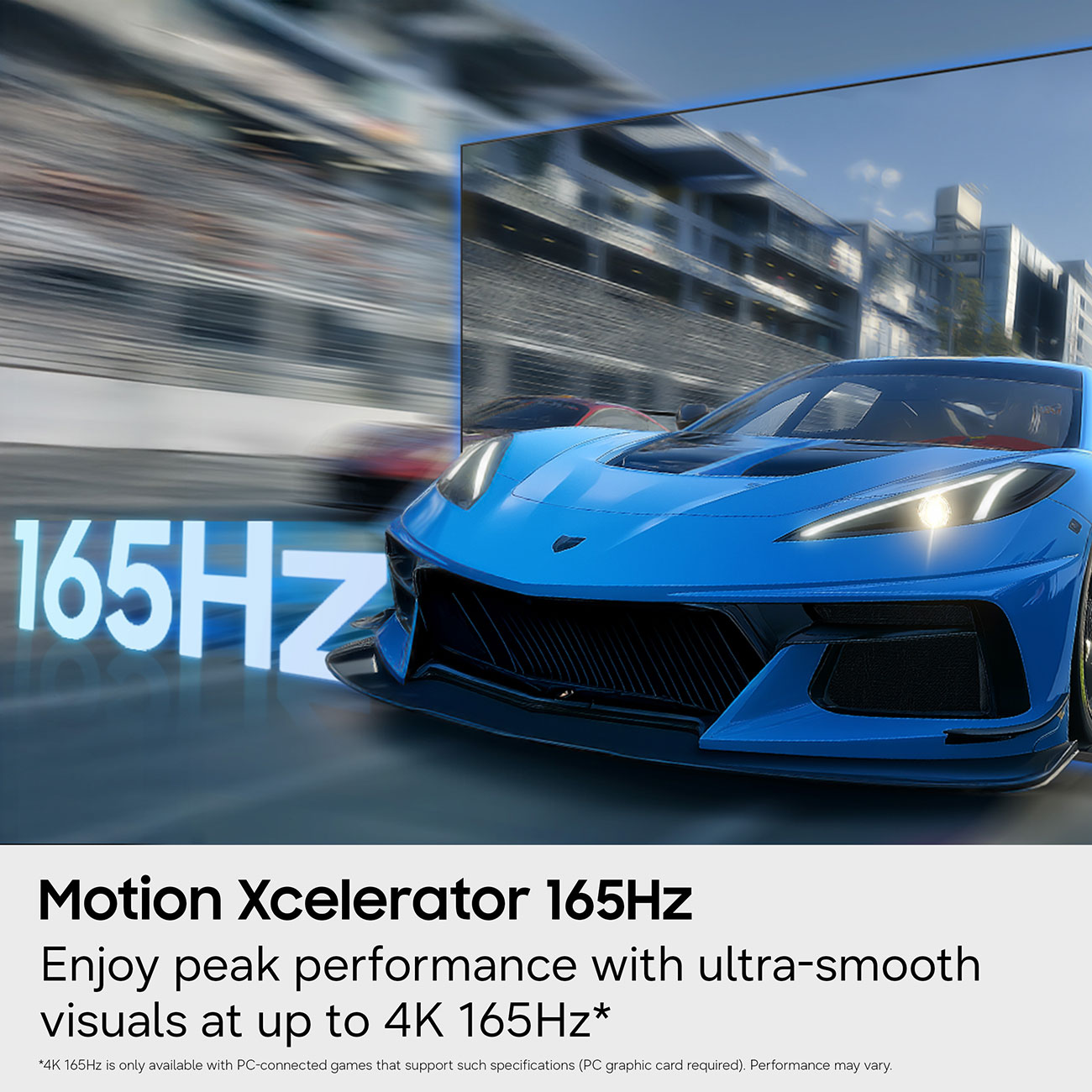 Infographic View of Samsung OLED TV Motion Xcelerator Feature