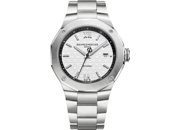Baume Mercier Riviera Watch 42mm with White Dial M0A10829