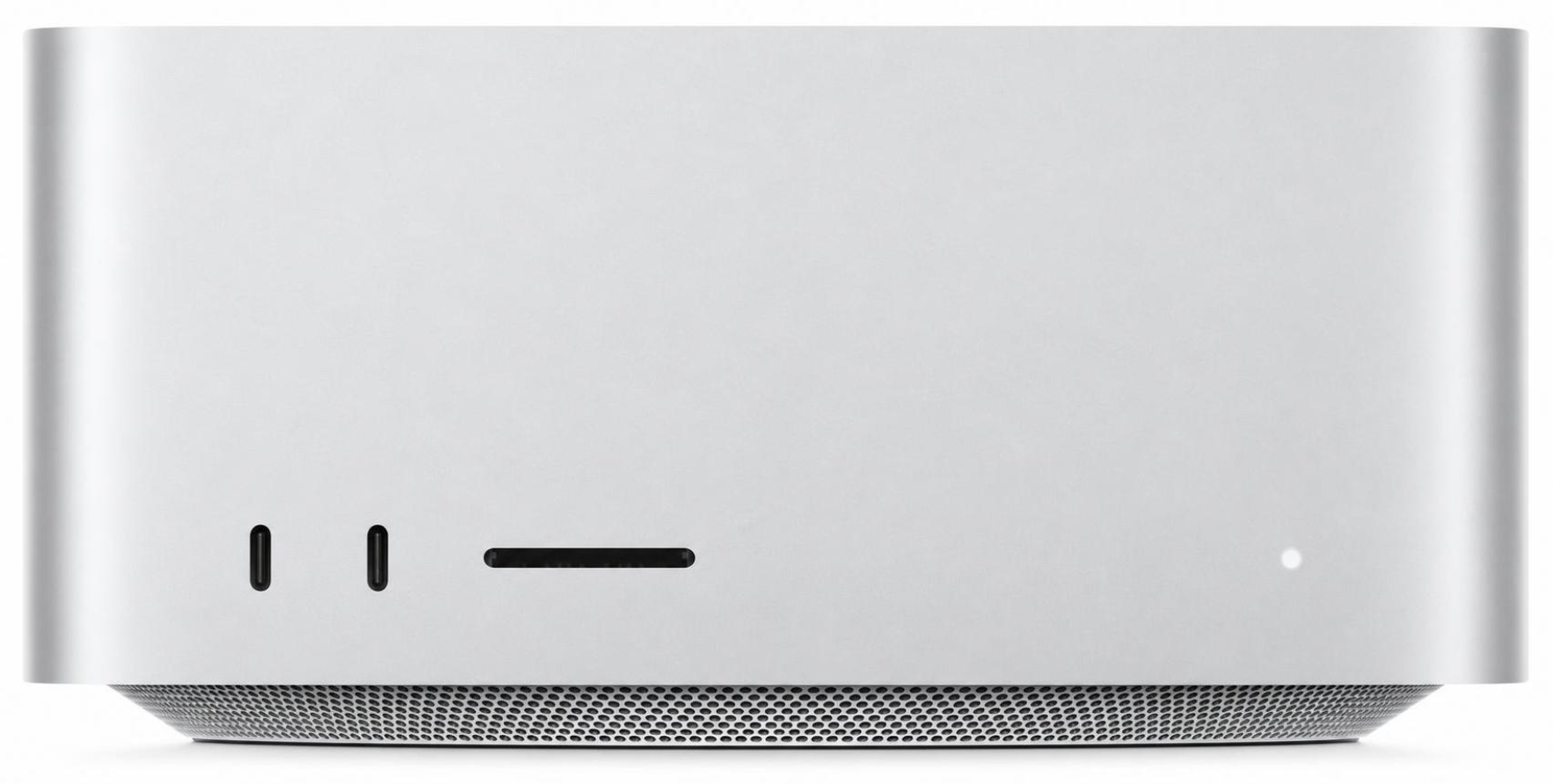 Silver desktop computer in main product view